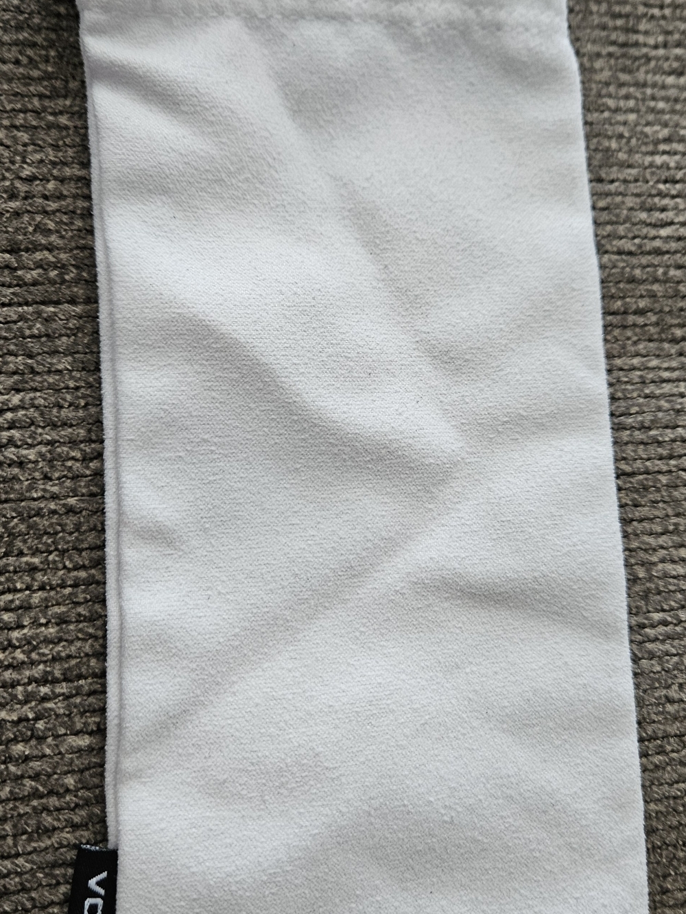 Volcom Sunglasses Cloth Case Soft Velvet White Cream Vintage Drawstring RARE